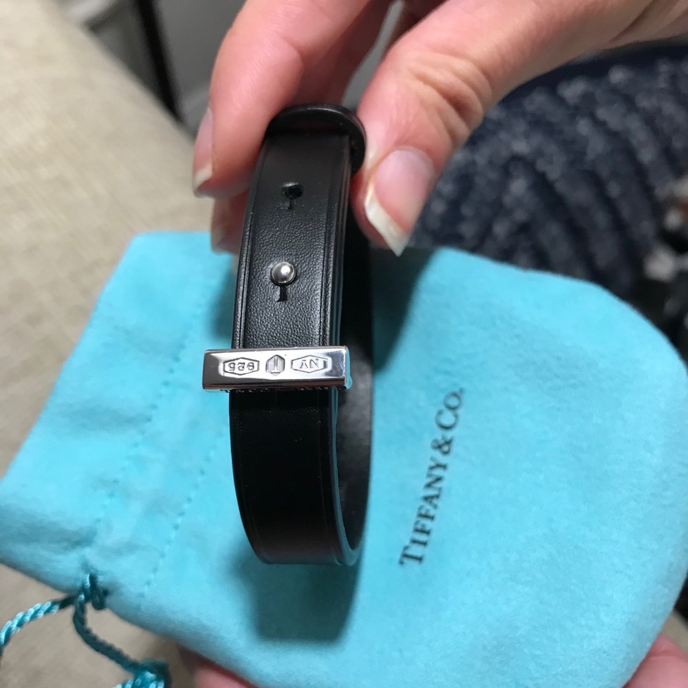 COPY - Tiffany 1837® Black Calfskin Leather Bracelet